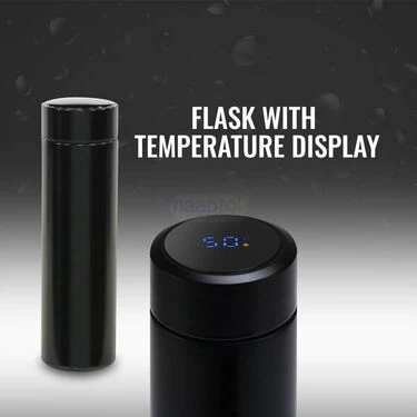 24 Hrs Hot & Cold Flask with Temperature Display + Free 2 Double Wall Cups (1TF2CF) - Image 4