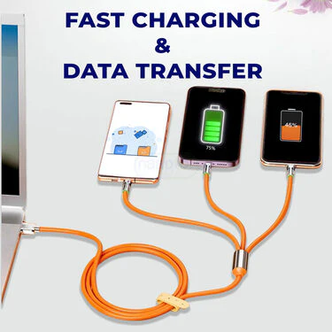 3 In 1 Fast Charging Data Cable (CDC) - Image 5