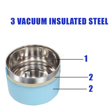 3 Vacuum Insulated Steel Lunch Box with Steel Bottle (3ISLBB) - Image 4