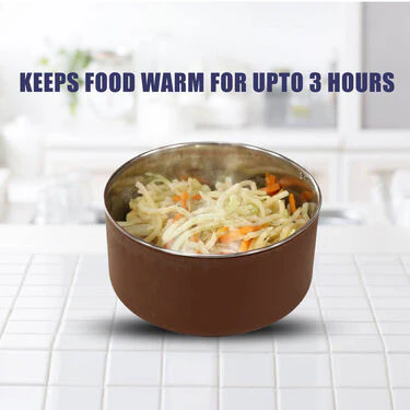 3 Vacuum Insulated Steel Lunch Box with Steel Bottle (3ISLBB) - Image 9