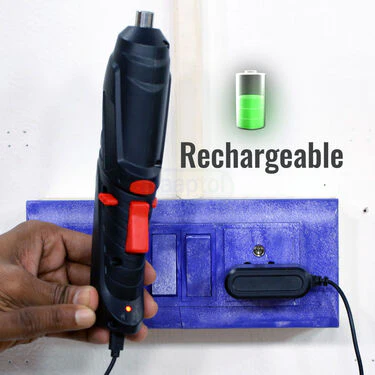 46 Pcs Rechargeable Powerful Cordless Screwdriver With Drill Machine (HT20) - Image 4