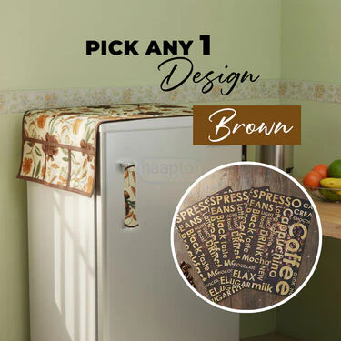 5 Pcs Fridge Cover Set With 10 Free Gifts (5FC7) - Image 2