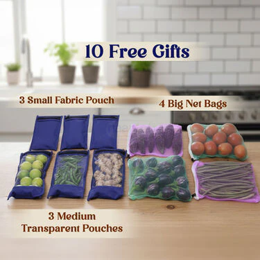 5 Pcs Fridge Cover Set With 10 Free Gifts (5FC7) - Image 6