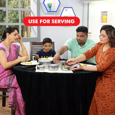 5 Stainless Steel Bowl + 5 Push & Lock Lid (10PL2) - Image 5