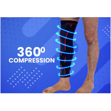 Adjustable Full Sleeve Compression Knee Support (ACN01) - Image 8