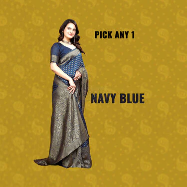 Banarasi Inspired Elegant Sarees - Pick Any 1 (BIS1) - Image 3