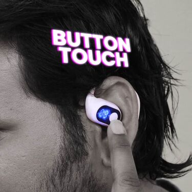 Clip-On Bluetooth Earphone With Display With Free Trimmer (TWS67) - Image 3