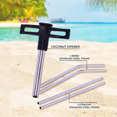 Coconut Opener + Stainless Steel Straw (COS1) - Image 3