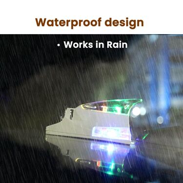 Colorful LED Shark Light For Cars - Works On Wind Power (CWL1) - Image 3