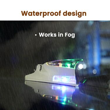 Colorful LED Shark Light For Cars - Works On Wind Power (CWL1) - Image 4