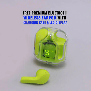 Day & Night HD Vision Wrap Around glasses + FREE Premium Bluetooth Wireless Earpod With Charging Case & LED Display (NVWP1) - Image 2