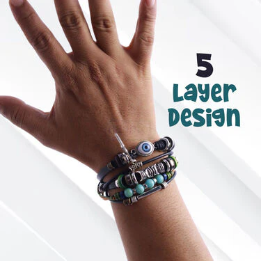 Evil Eye layered Bracelet (TESB3) - Image 4