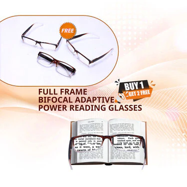 Full Frame Bifocal Adaptive Power Reading Glasses Buy 1 Get 2 Free (3BORG2) - Image 2