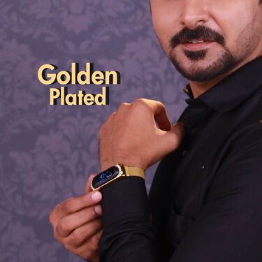 Golden Digital Watch (DW8) - Image 5