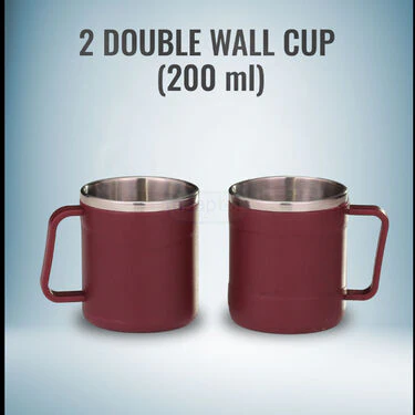 Hot Or Cold Insulated Flask (500 ml) + 2 Double Wall Cup (1F2C4) - Image 3