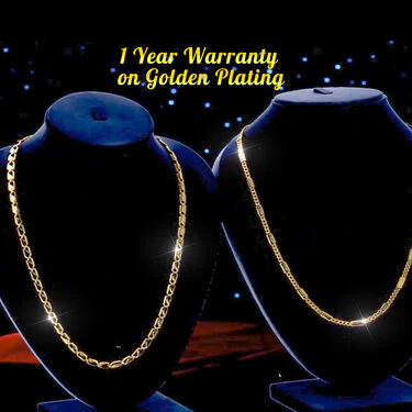Mens Golden Watch + Ladies Watch + 2 Chain (MLGW2C) - Image 2