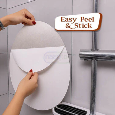Oval Shape Mirror Wall Sticker (MWS3) - Image 3