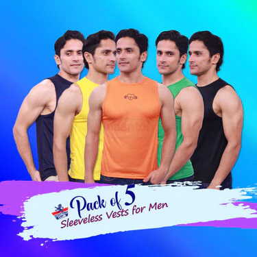 Pack Of 5 Sleeveless Vests For Men (5SL7) - Image 2