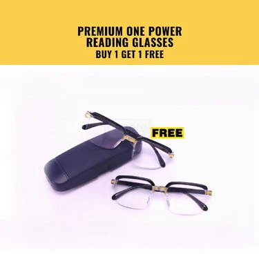 Premium Adaptive Power Reading Glasses B1 G1 Free (ORG34) - Image 2