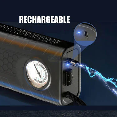 Rechargeable Wireless Car Bike Tyre Inflator (CHNRTI) - Image 7