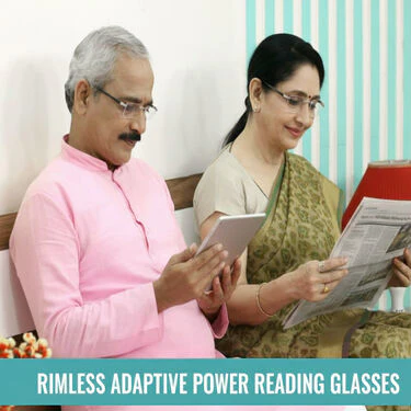 Rimless Adaptive Power Reading Glasses B1 G2 Free (3RG1) - Image 5