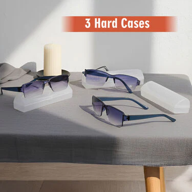 Rimless Bifocal Coloured Adaptive Power Reading Glasses Buy1 Get 2 Free (3BCORG12) - Image 6