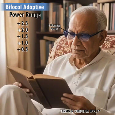 Rimless Bifocal Coloured Adaptive Power Reading Glasses Buy1 Get 2 Free (3BCORG12) - Image 7