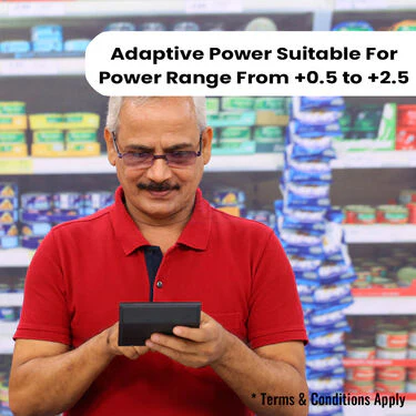 Rimless Folding Adaptive Power Mobile Protection Reading Glasses B1 G2 Free (3FORG10) - Image 7