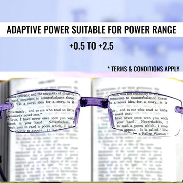 Rimless Folding Adaptive Power Mobile Protection Reading Glasses B1G1 (FORG10) - Image 8