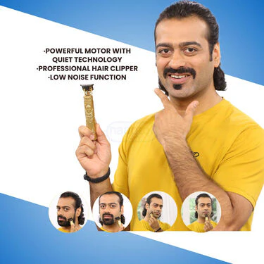 Stylish Golden Trimmer With Free Digital Watch (PMT1W2) - Image 2
