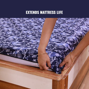 Water Proof Printed Double Bed Mattress Protector Sheet (DMP10) - Image 10