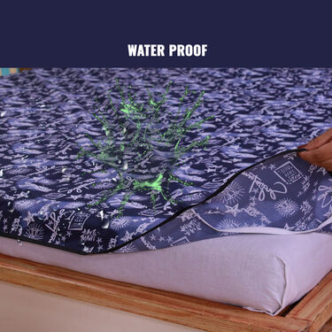 Water Proof Printed Double Bed Mattress Protector Sheet (DMP10) - Image 3