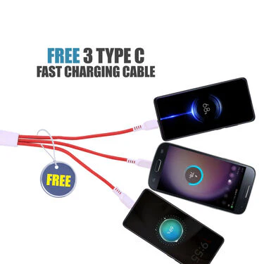 Wireless Bluetooth Earbuds With Free 3 Type C Fast Charging Cable (TWS61) - Image 2